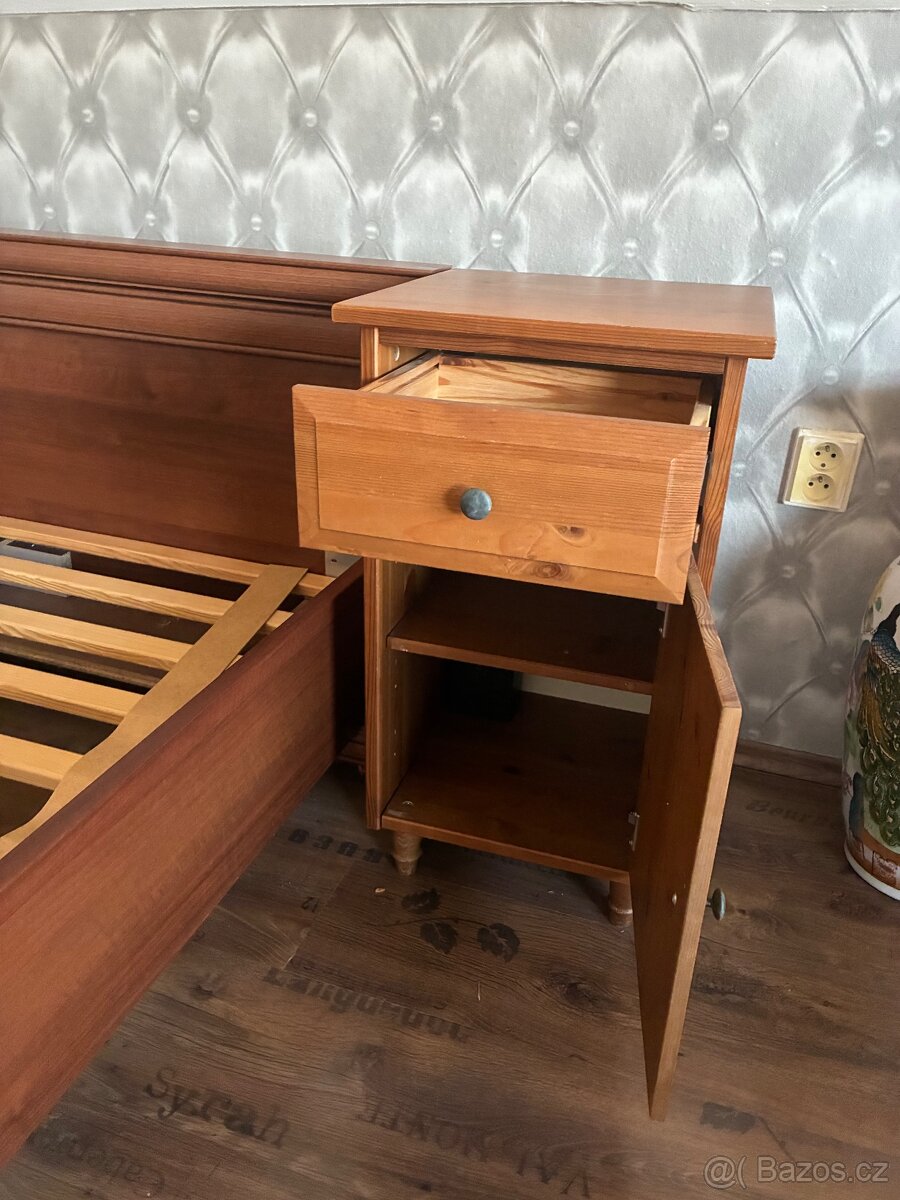 POSTEL + NOČNÍ STOLKY 160cm - 3