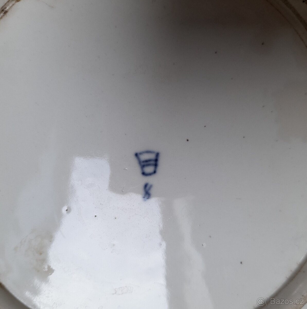 Starý talíř značený Vídeň - 3