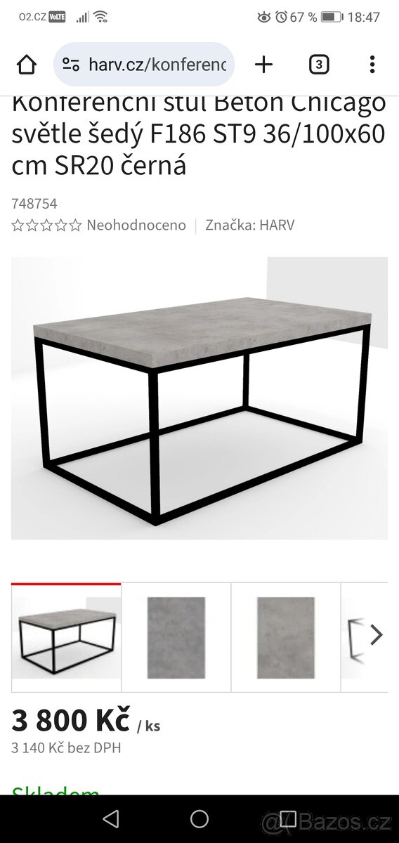 Prodám jako celek obývací stěnu, konferenci stolek a komodu - 3