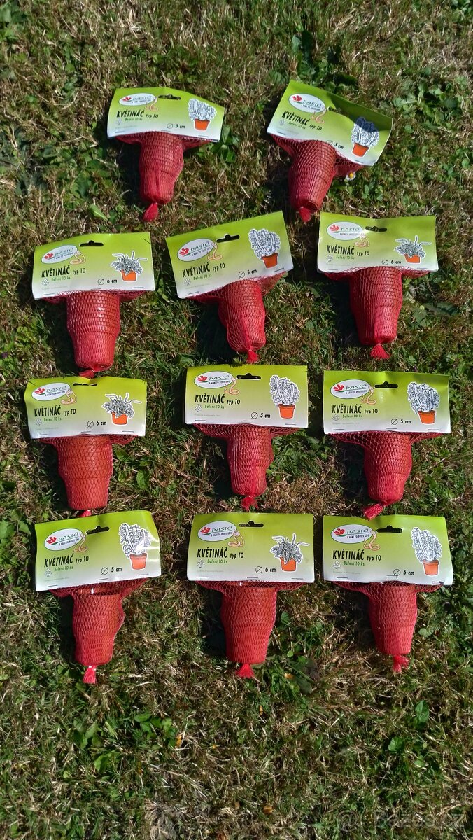 Plastové a terakot. květináče a pěstební misky typu žardinka - 3