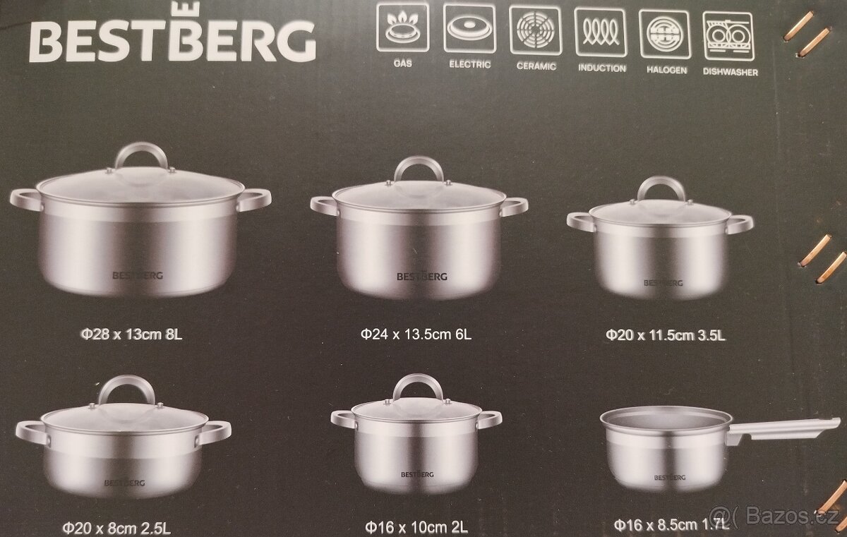 Krásná nová 11 kusová sada hrnců - 3