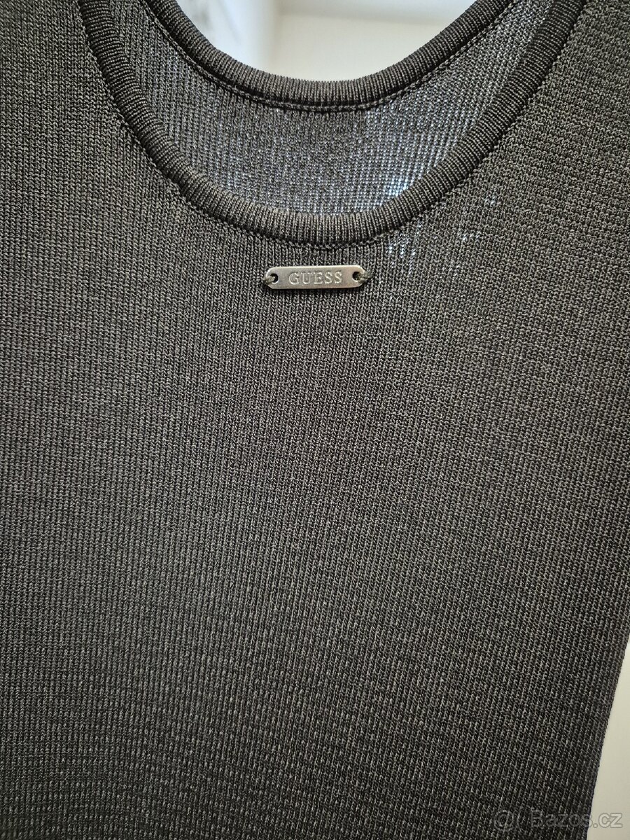 Nádherné černé šaty Guess, vel. M - 3