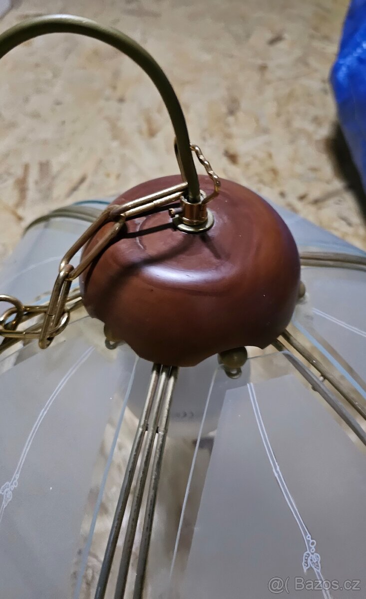 Použitá skleněná lampa - 3