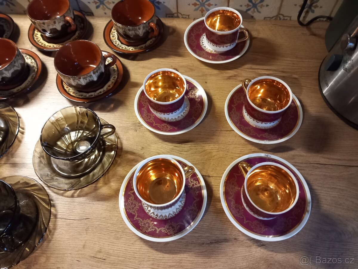 Retro čajový servis - mix druhů - 3