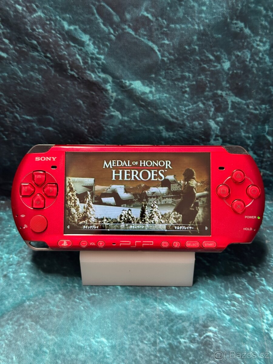 Červené PSP 3000 – TOP stav (A+) | Kompletní balení - 3