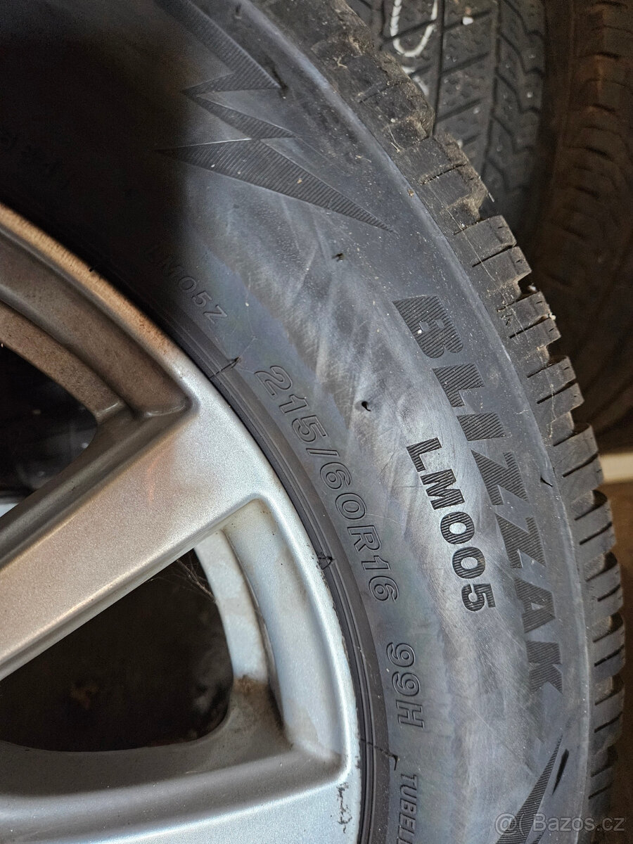 Škoda Superb III, Al disky + pneu Bridgestone Blizzak - 3