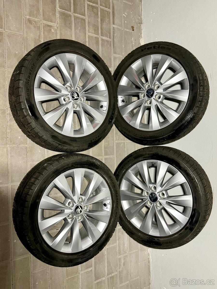 R16 Originál Alu Škoda Zimní 🥶5x100 TOP STAV ❗️Fabia, Rapid - 3