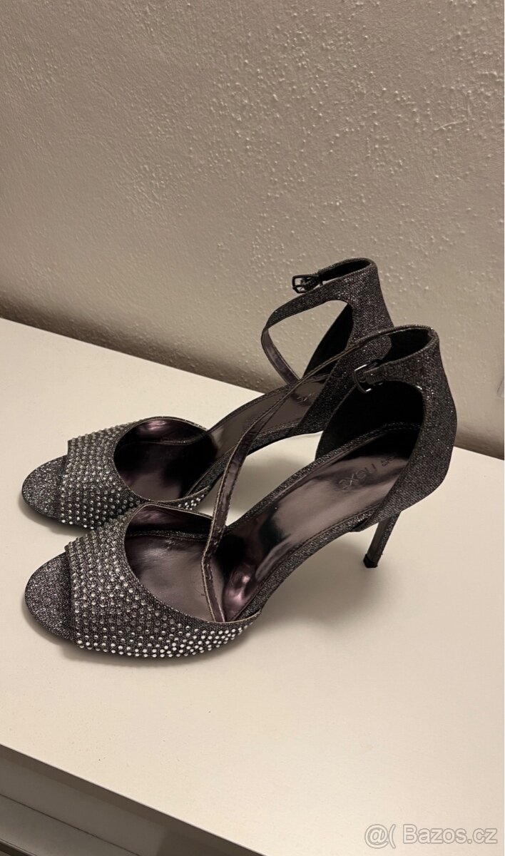 dámské třpytivé sandálky vel. 43 - 3