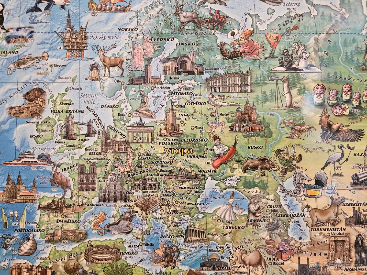 Nástěnná mapa DĚTSKÝ SVĚT - 3