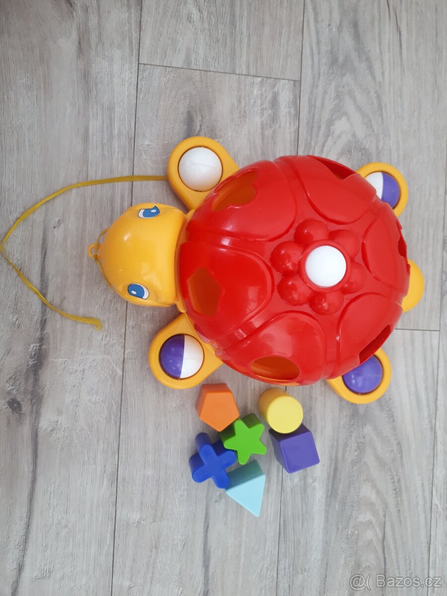 Vkládačka pro děti-želva, dětská hračka - 3