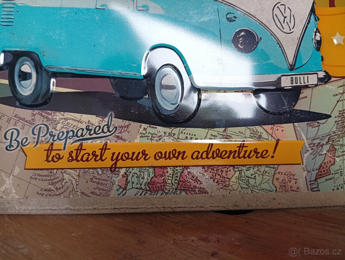 PLECHOVÁ CEDULE VW TRANSPORTER HIPPIES - 3