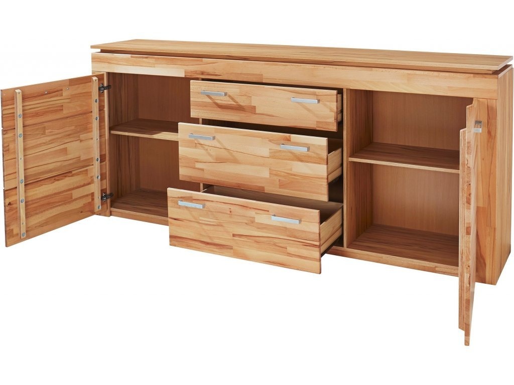 Komoda Highboard Lyon - Jádrový buk masiv Germany - 3