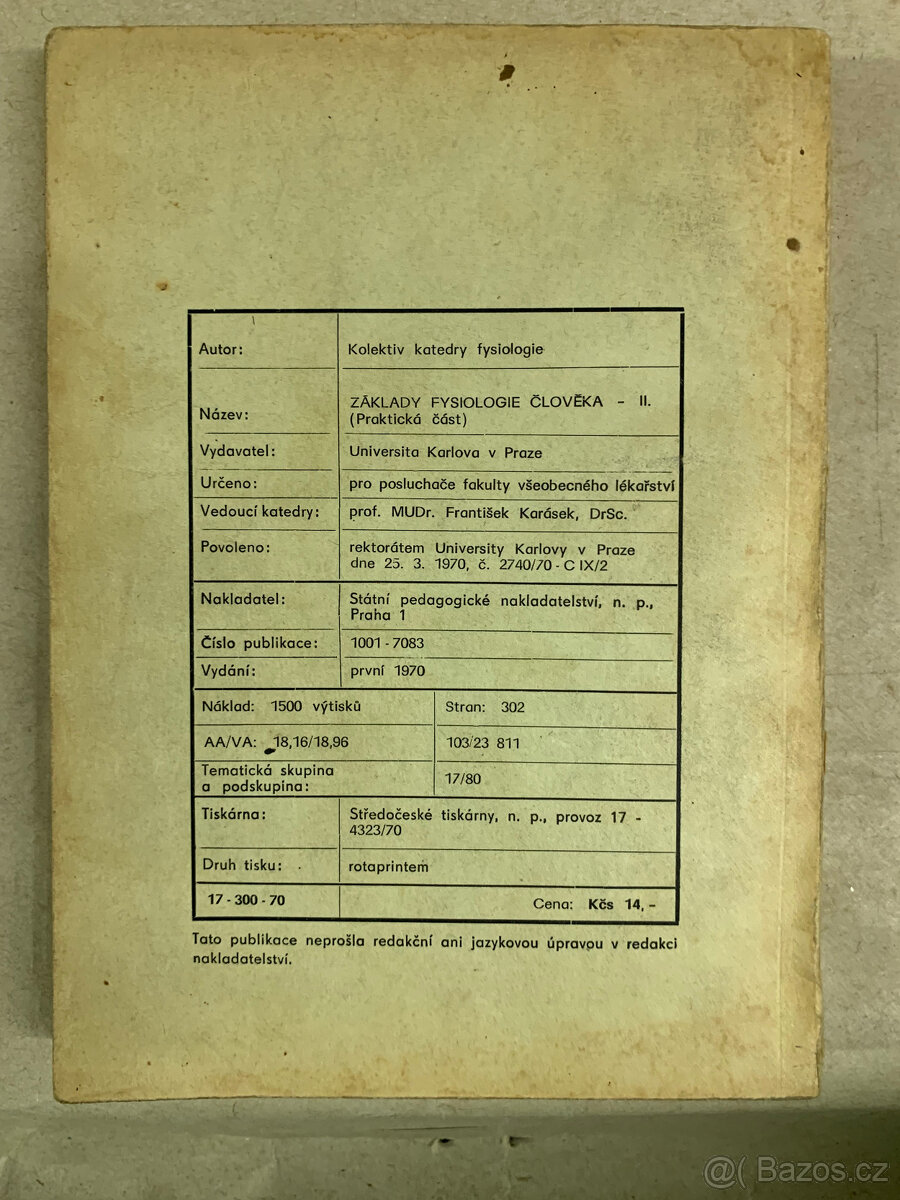 Kniha - Základy fysiologie člověka (2. díl) - 3