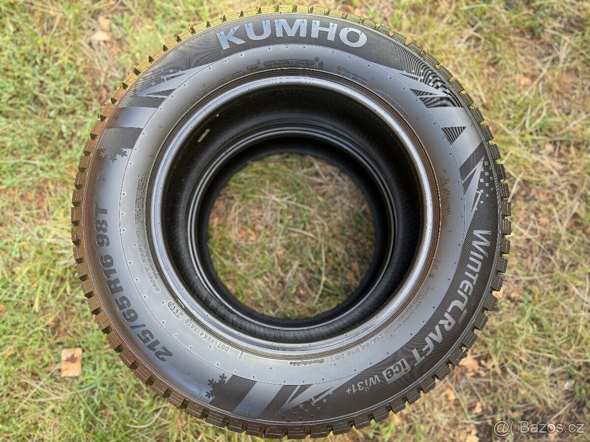 2x Zimní pneu Kumho WinterCraft Ice WI31+ - 215/65 R16 - 95% - 3