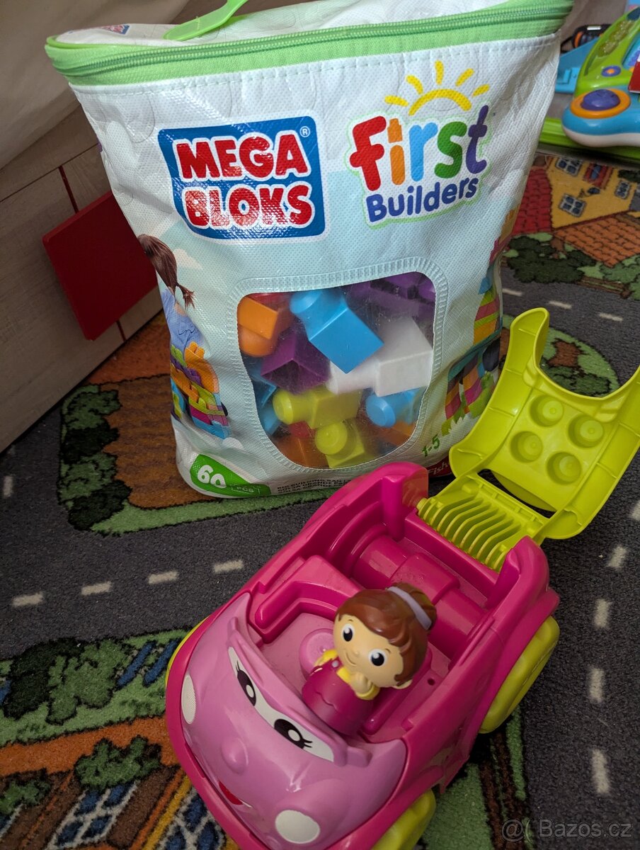 FisherPrice kostky Megabloks + auto - 3