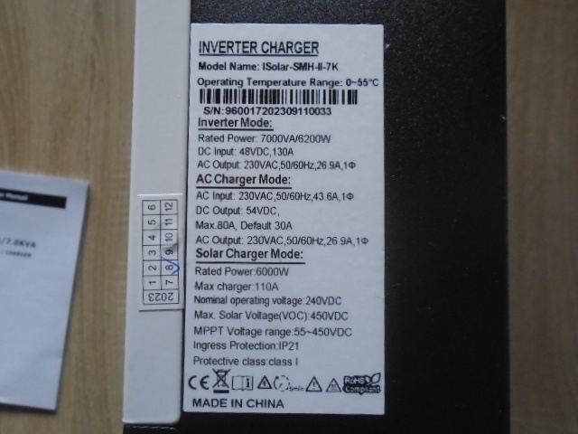 solarní hybridní měnič 7KW/48V - 3