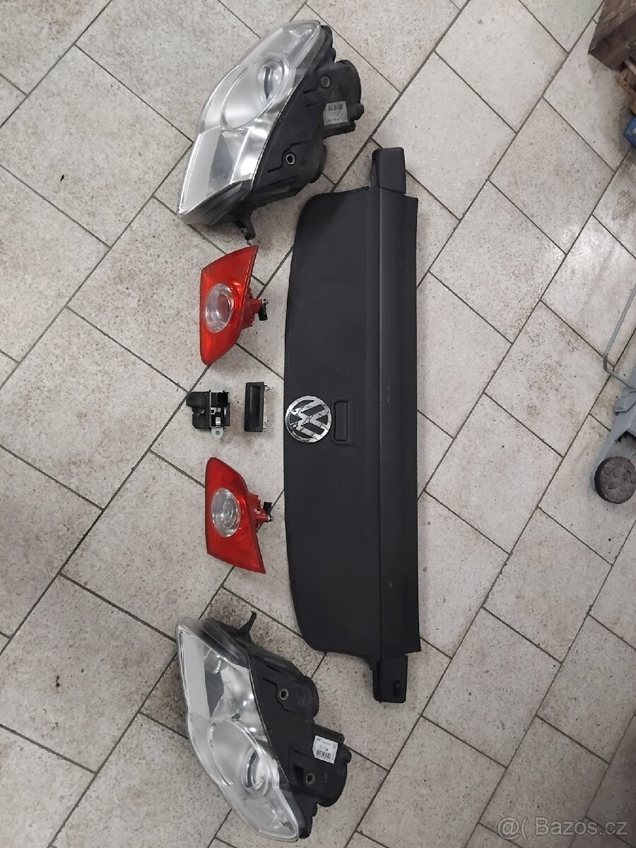Vw B6 světla, roleta kufru,maska. - 3