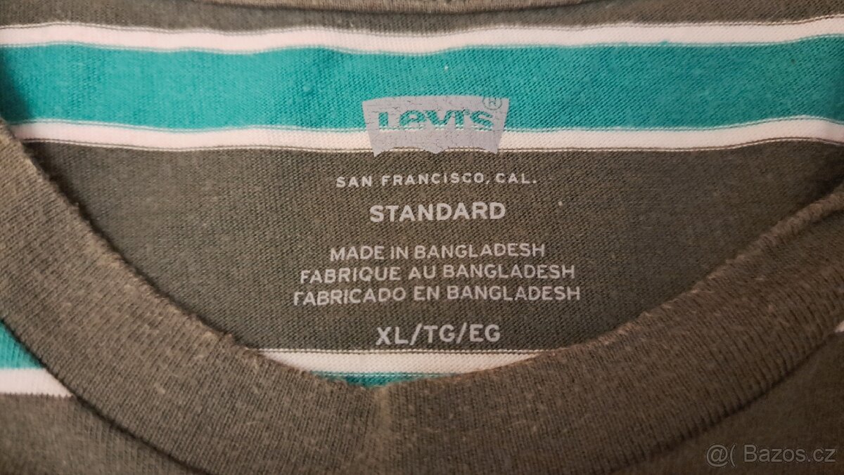 Zajímavá značková trička Levi's/H&M,vel.L/XL - 3