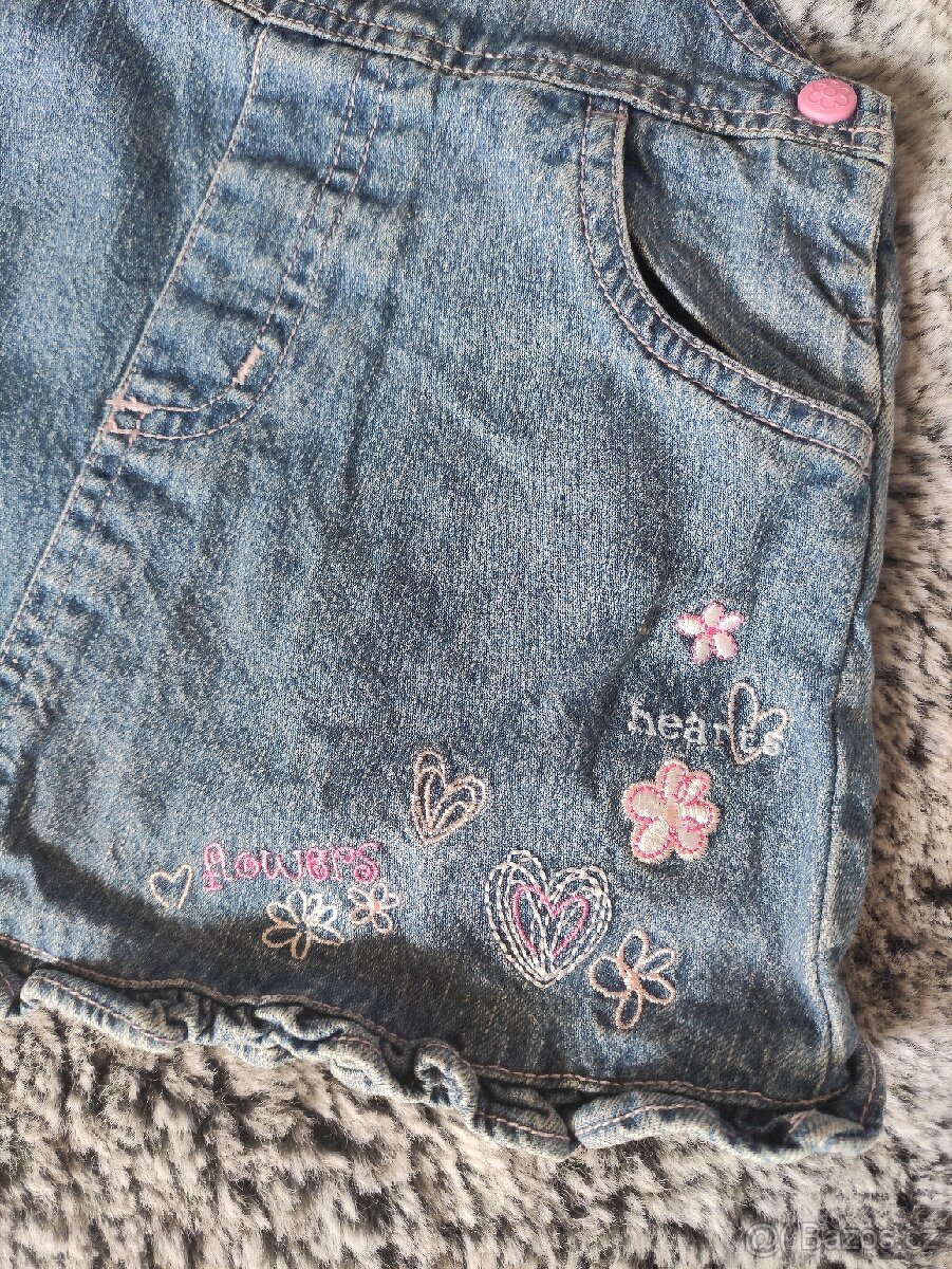 Džínové šatičky 68 - 3