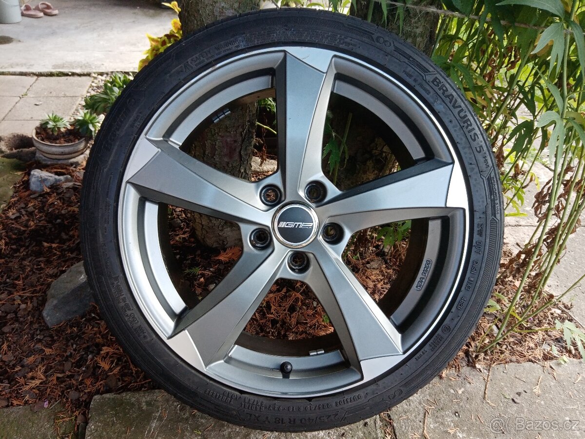 Obutá Alu kola 18ky 5x112 ŠKODA AUDI VW SEAT MERCEDES BMW - 3