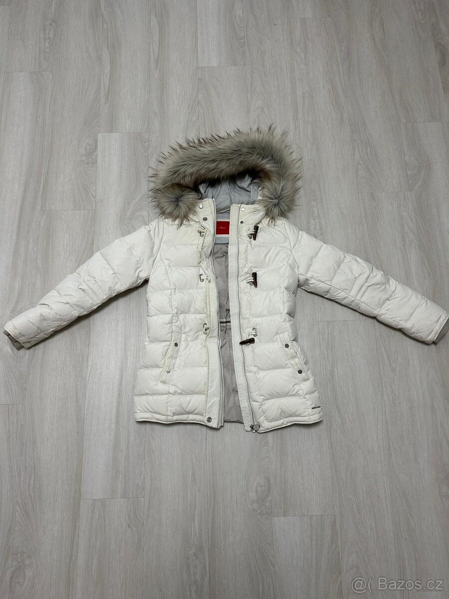 Dámský zimní kabát péřový S.Oliver, vel.38 - 3