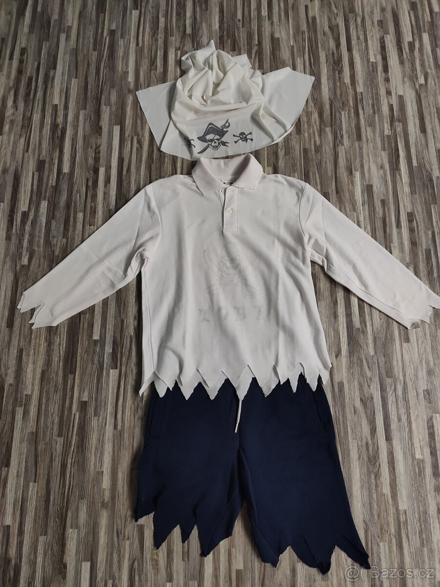 Karnevalová maska piráta - vel. 134/140 - 3