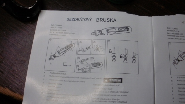 AKU RUČNÍ BRUSKA-NABÍJECÍ. - 3