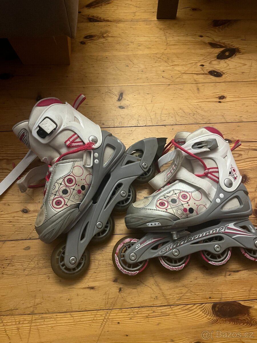 Dětské dívčí inline brusle Bladerunner vel. 32-35 cm - 3