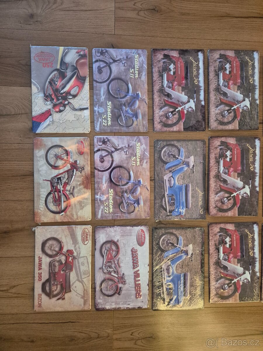 Retro plechové cedule JAWA - 3
