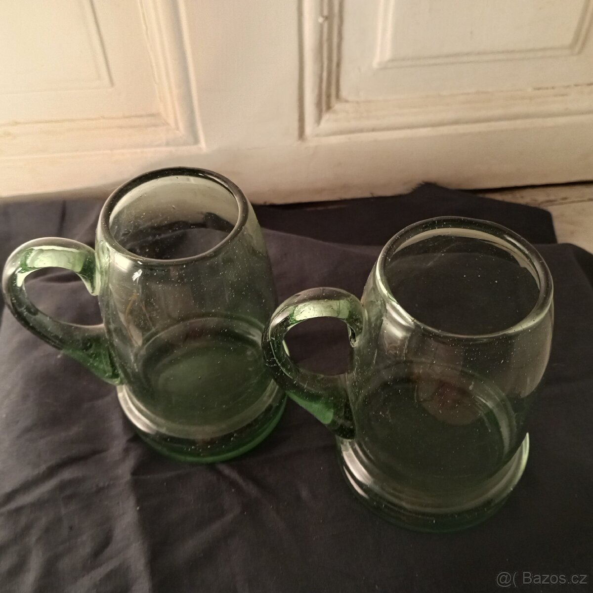 2x korbel ze zeleného skla - 3