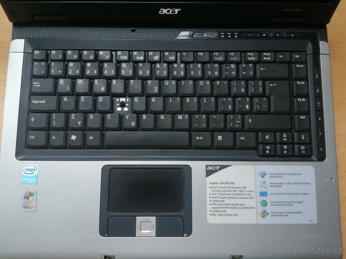 Acer Aspire 3690 XP, Intel Celeron M - 3