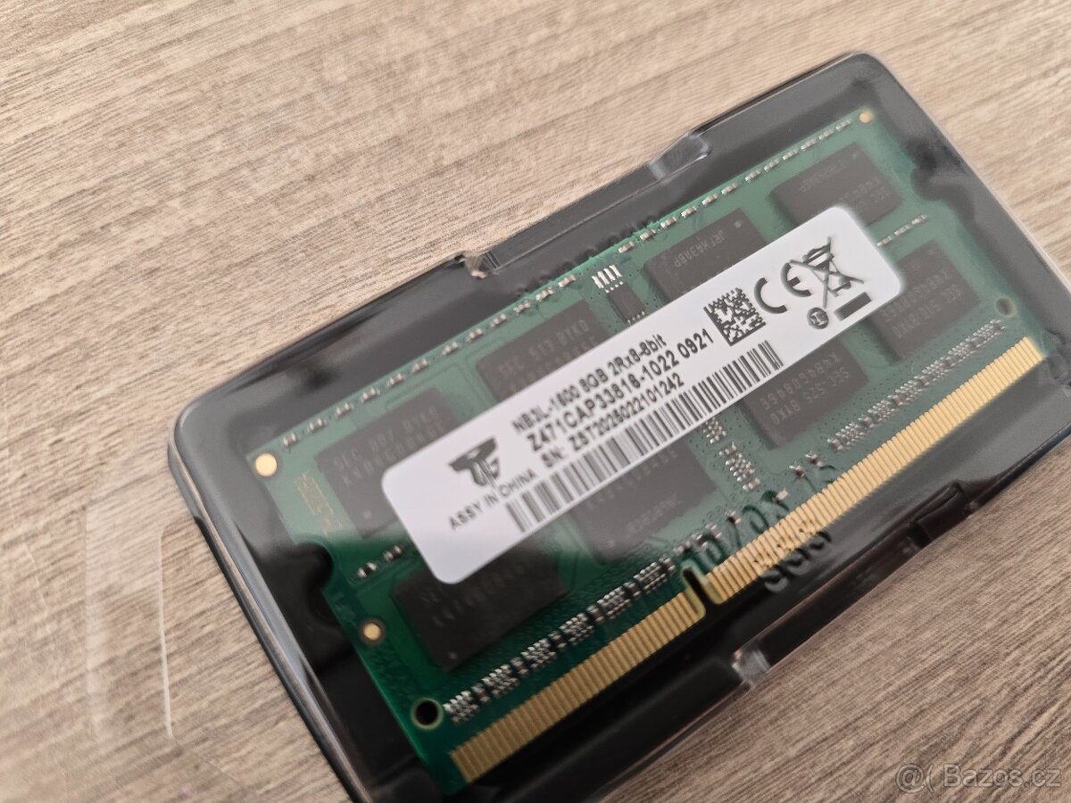 Paměti RAM do notebooku DDR3 8GB 1600Mhz CL11 - 3