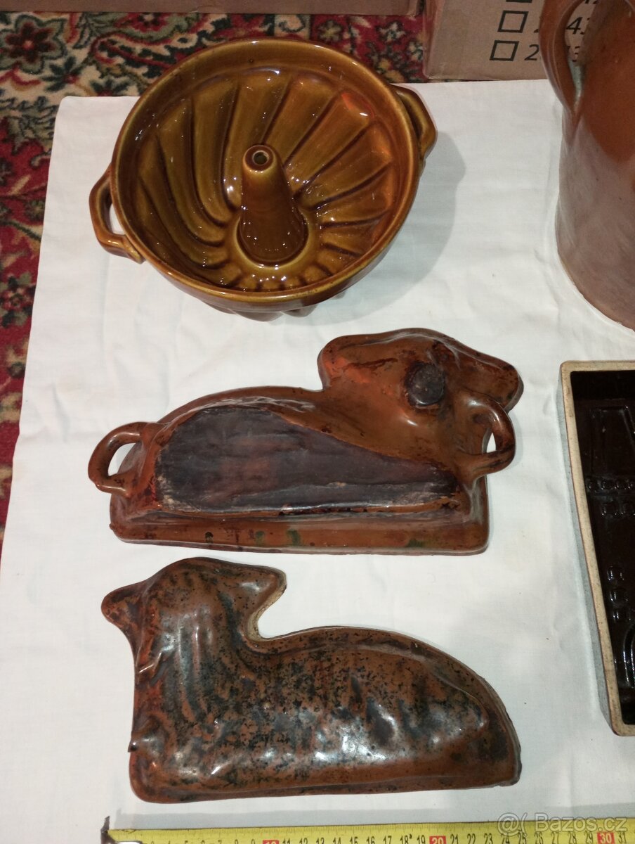 Keramický beránek - dvoudílný, hrnec s poklicí, bábovka aj. - 3