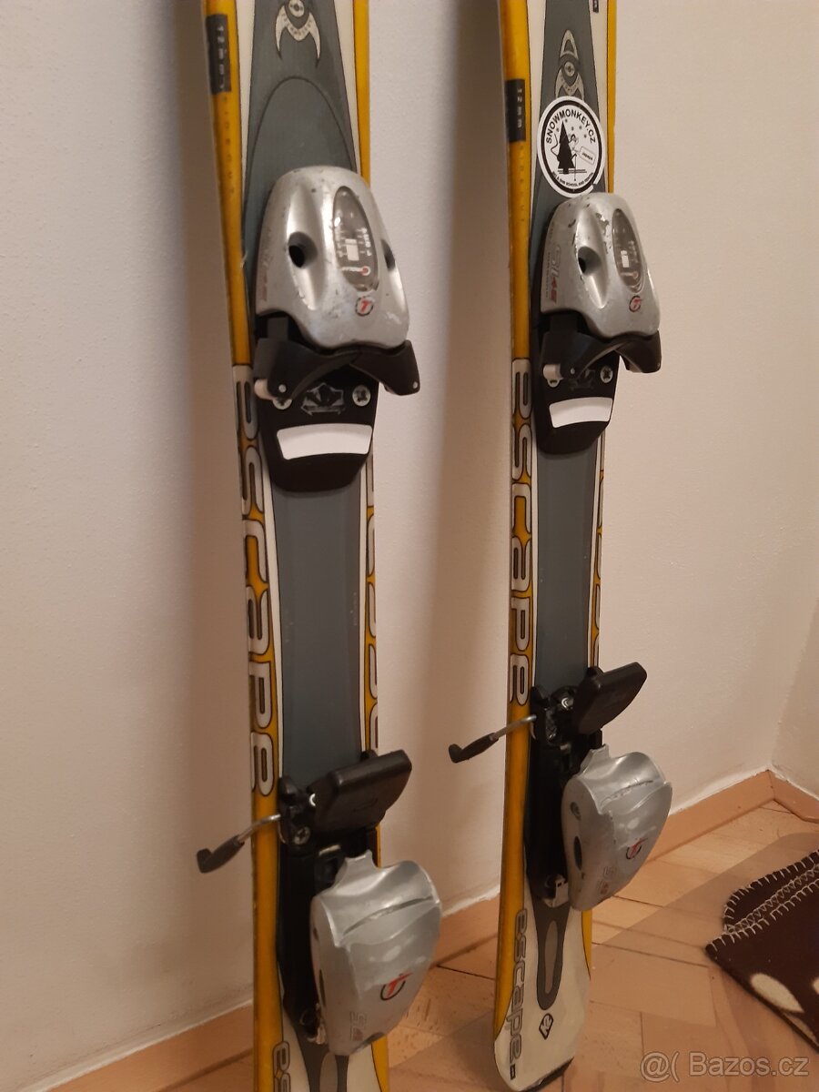 Sjezdové lyže K2 100 cm + lyžáky Salomon 32 - 3