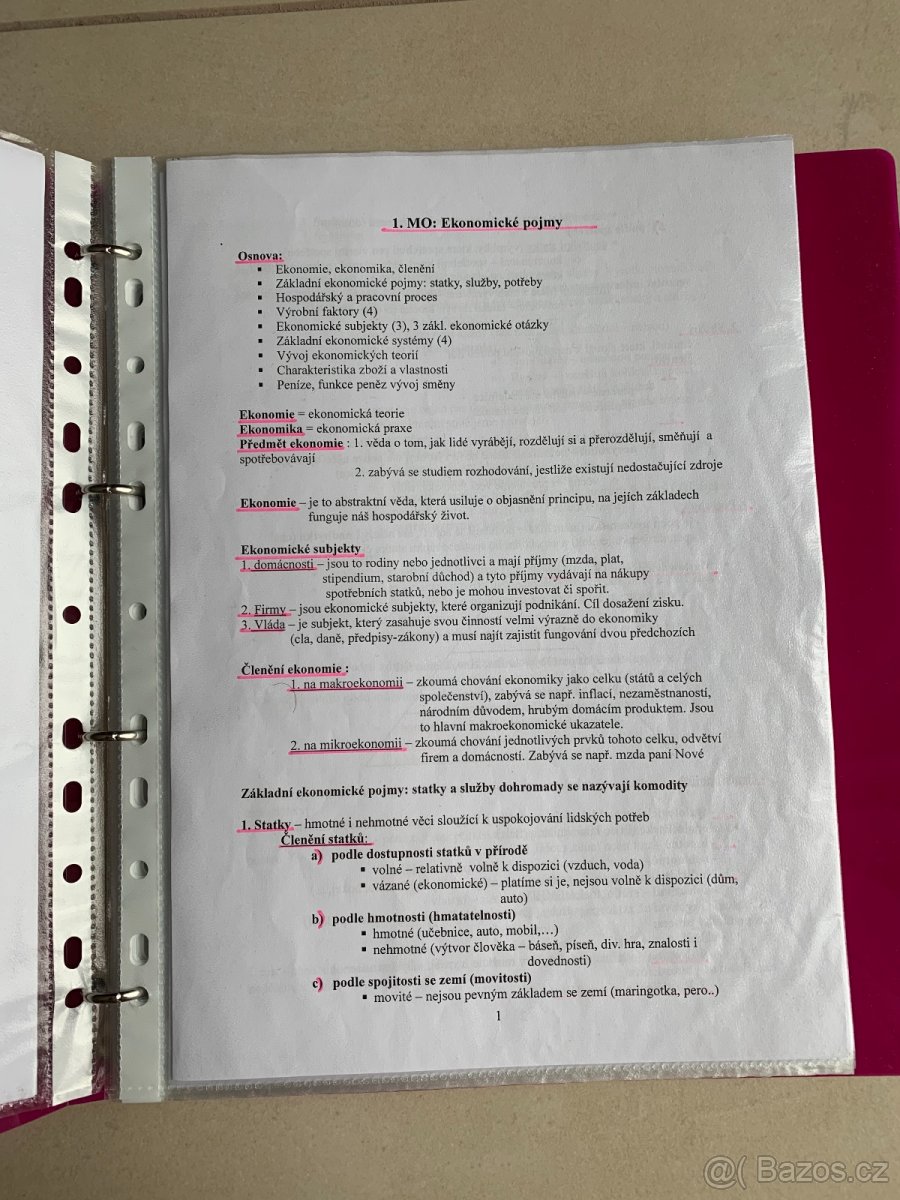 Maturitní otázky z ekonomiky (25 otázek) - 3