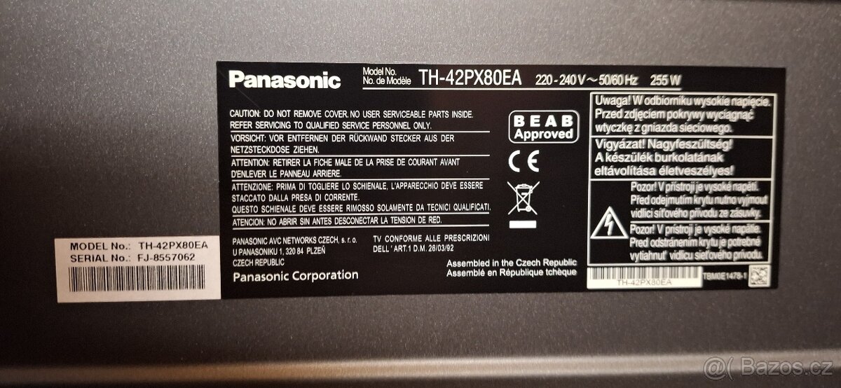 Plazma TV 50 Panasonic th-42PX80EA - 3