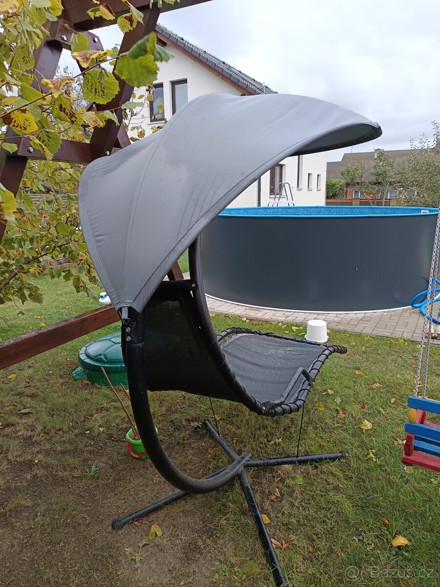 Zahradní relaxační lehátko, houpačka - 3