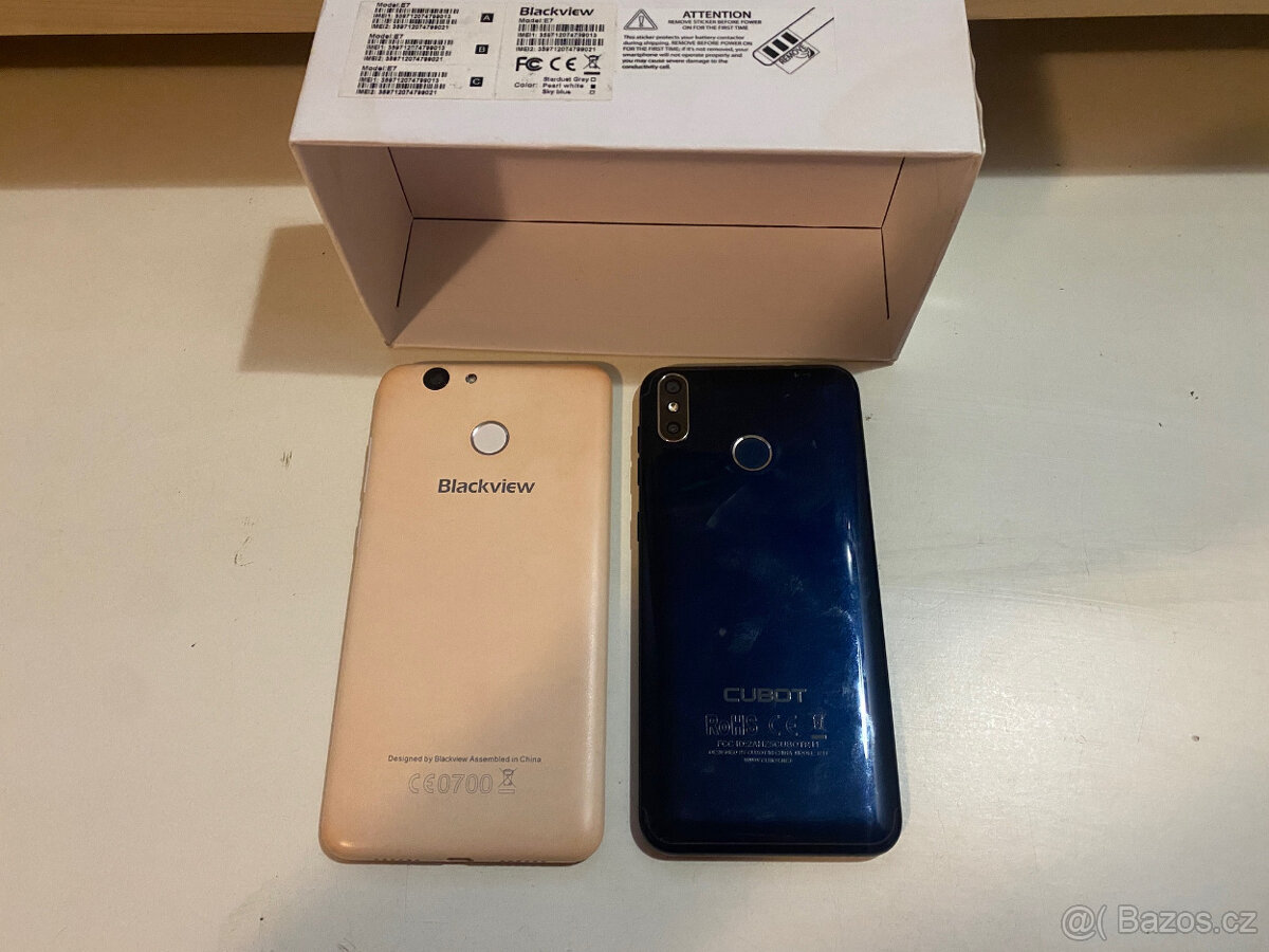 Blackview E7 a Cubot R11 - cena za oba.... - 3