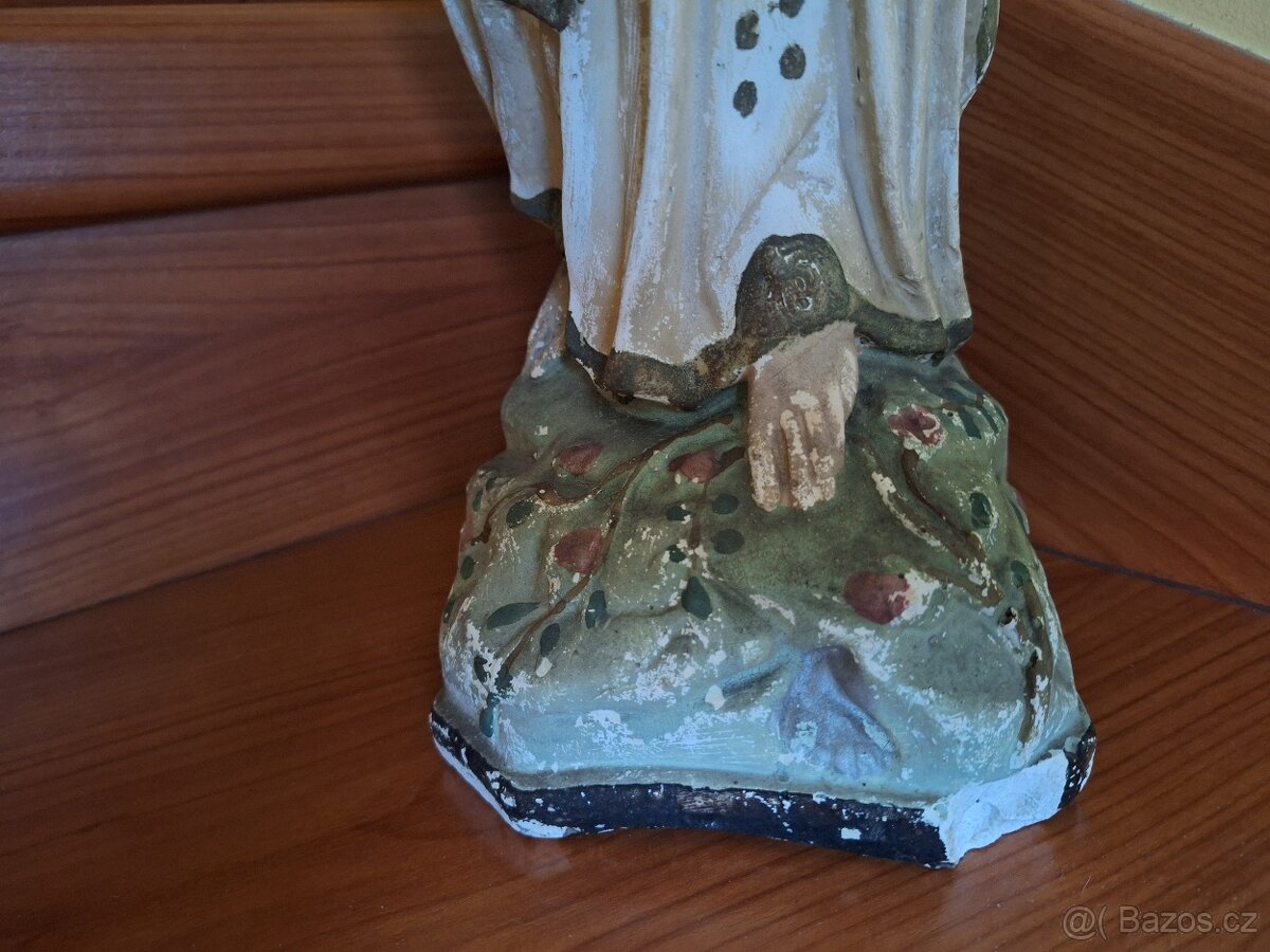 Panna Marie Lurdská, soška z roku 1912, výška 66,8 cm - 3