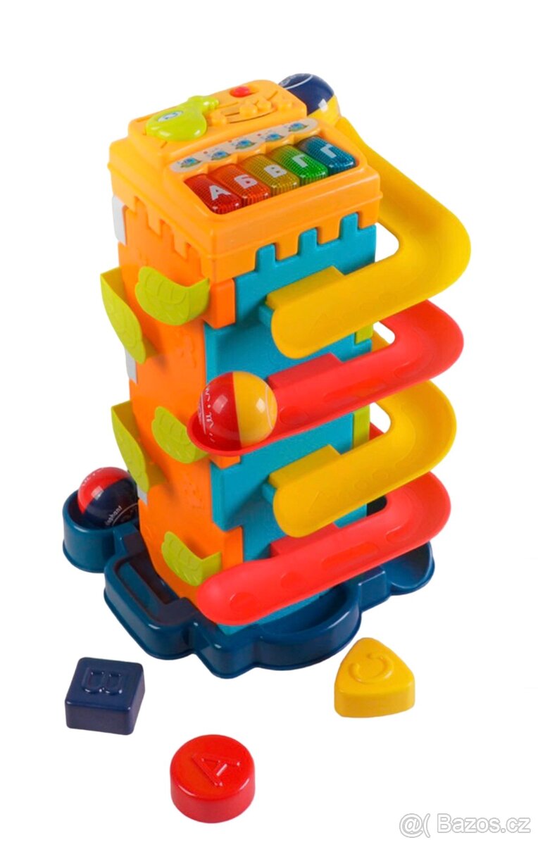 Třídič vzdělávacích bloků s klavírem a míčky - 3