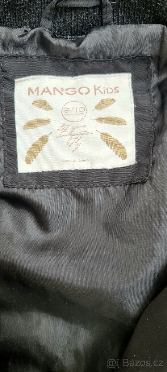 Perovy kabat vel. 9/10let, zn. MANGO - 3