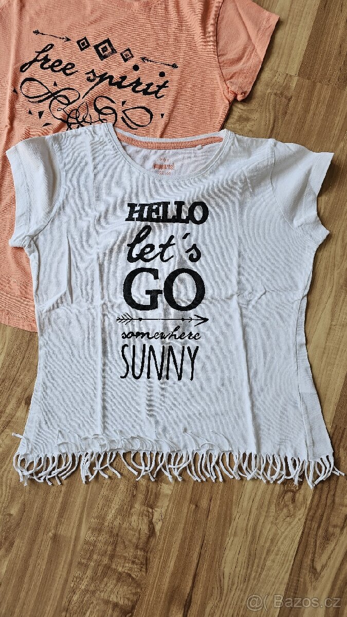 3x dívčí triko, vel. 158/164 - 3