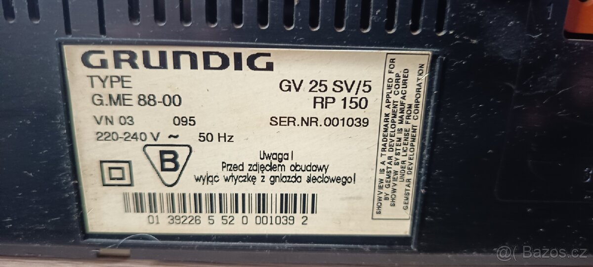 GRUNDIG VHS - 3