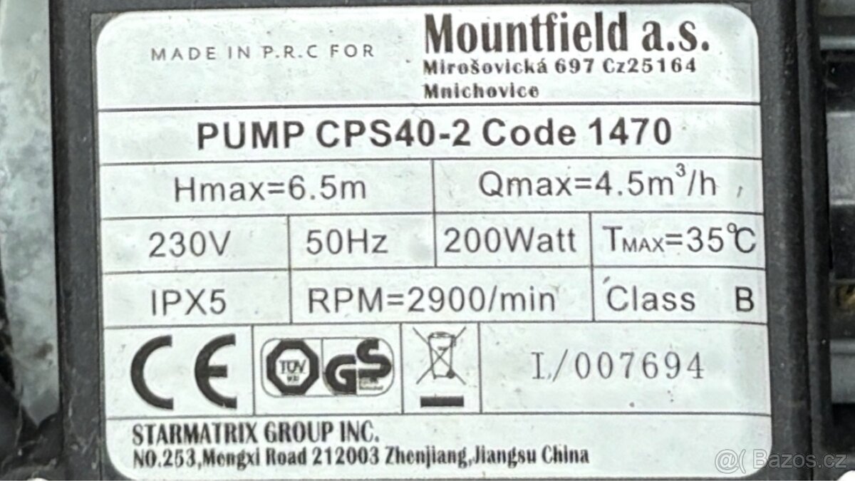 Písková filtrace Swing Standard k bazénu do 15m3 - 3