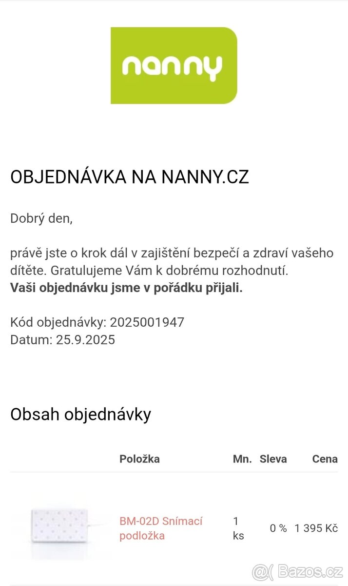Nanny snímací podložka - 3