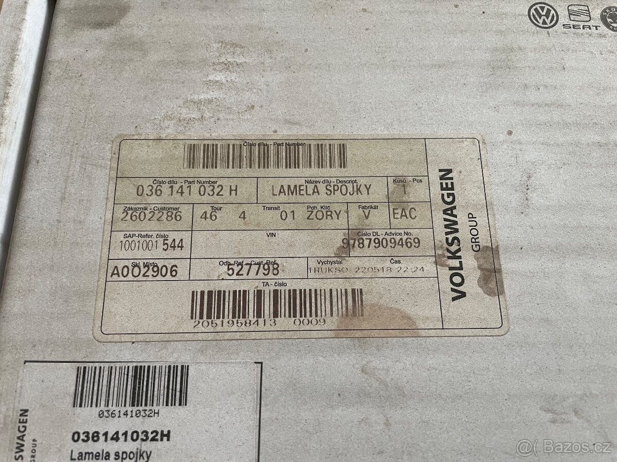 Lamela spojky 036 141 032 H valeo - 3