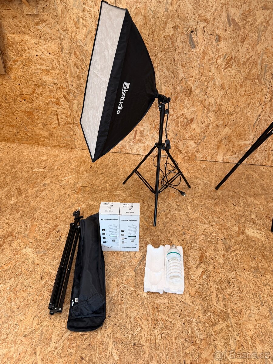 Trvale osvetleni, 2x softbox 4studio se stativy - 3