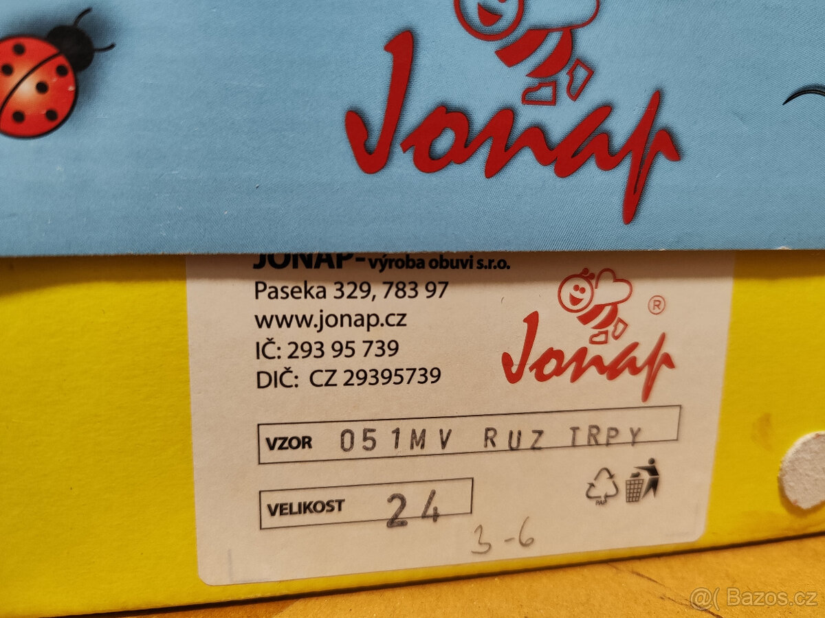 Dětská celoroční obuv Jonap 051MV Růž třpy velikost 24 - 3
