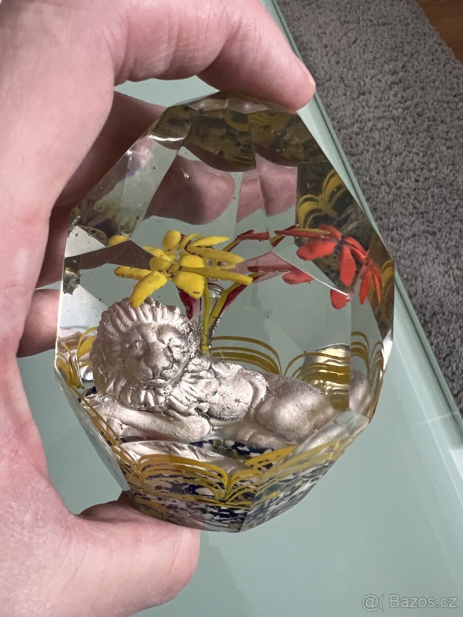 Těžítko LEV starožitné - 3