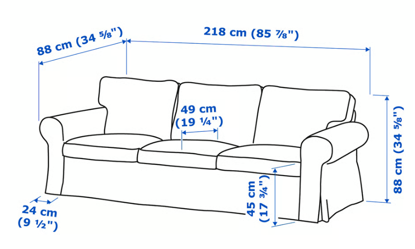 Pohovoka 3místná IKEA EKTORP - 3